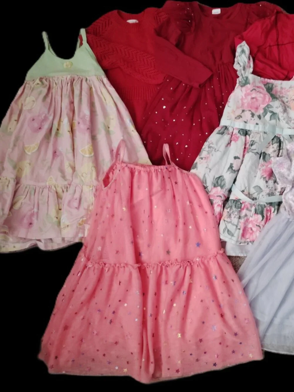 LOT OF 8 DRESSES TULLE FLORAL SLEEVELESS LILT YOUNGLAND GYMBOREE~GIRLS SIZE 4-5